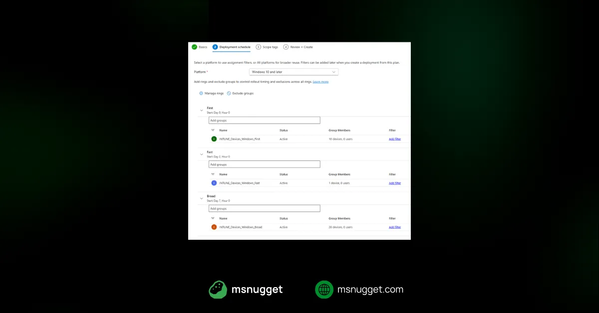 Intune Deployments: Staged Rollouts Without Duplicate Policies